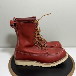 Red Wing Classic Moc Toe Boots Men 10.5 D Oro Russet Leather Work Heritage